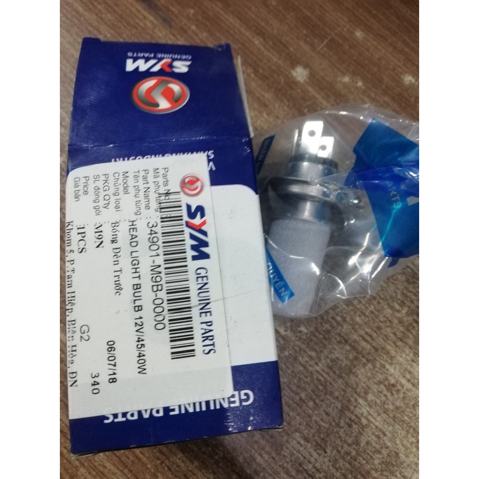 Bóng đèn pha Sym Attila đời đầu 12v/40w