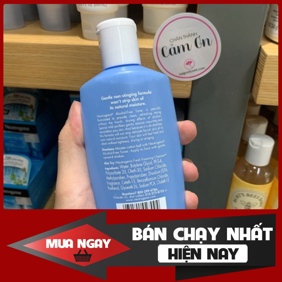 CHỈ HÔM NAY Nước cân bằng da không cồn Neutrogena Alcohol-Free Toner ( 250mL ) CHỈ HÔM NAY