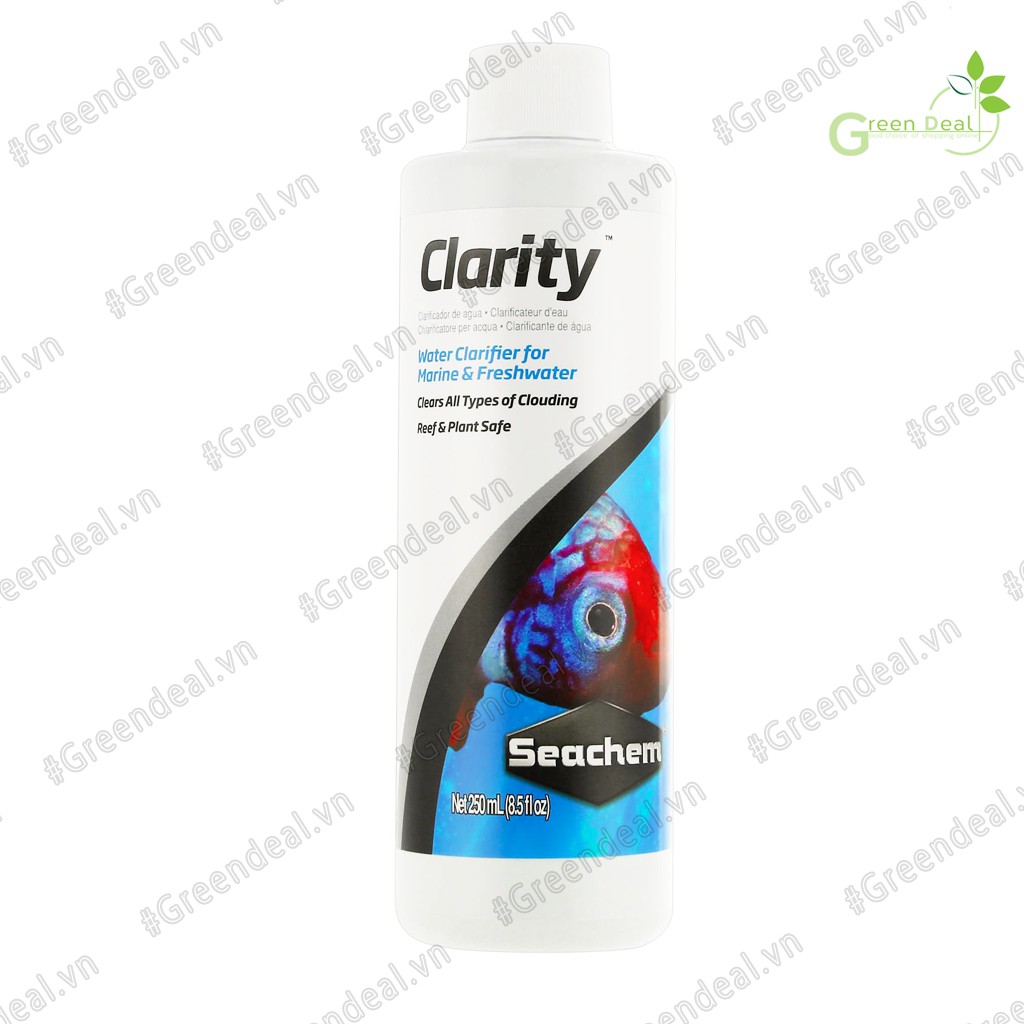 SEACHEM - Clarity  | Khử bụi đục, màu lũa, làm trong nước hồ cá thủy sinh
