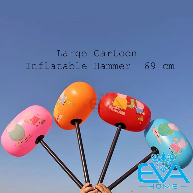 Đồ Chơi Bơm Hơi Búa Tạ Cầm Tay Hoạ Tiết Hoạt Hình Lớn Large Cartoon Inflatable Hammer 70 Cm