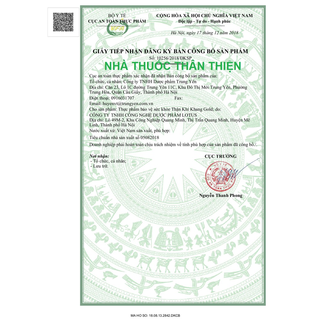 Thận Khí Khang Gold – Hỗ trợ lưu thông khí huyết và bổ thận dương, tăng cường chức năng thận, giảm tiểu đêm (20 viên)