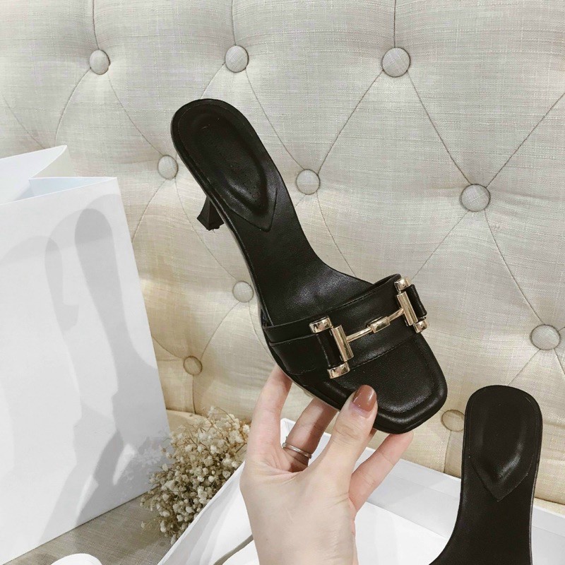 DÉP GUỐC BẢN NGANG KHOÁ GÓT NHỌN 7P