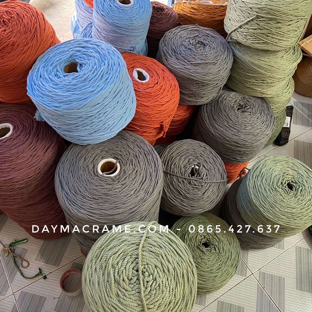 [Phần 3] Dây Thừng Macrame Màu 3mm-5mm Cotton - Full Colour, Đủ Size | Macrame & Dreamcatchera