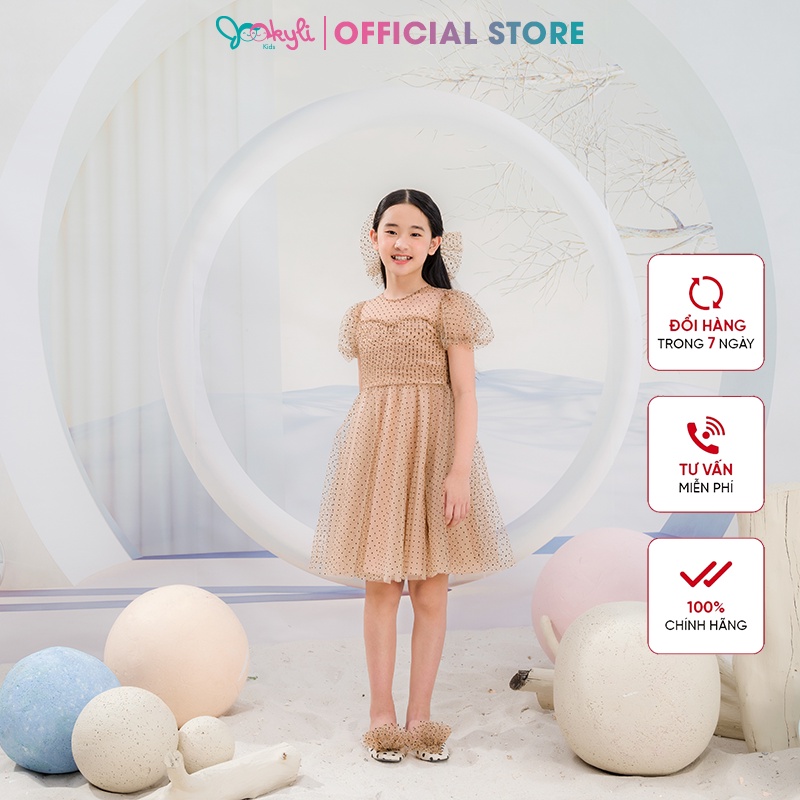 Váy công chúa JOOKYLI bé gái tay bồng 48G0988