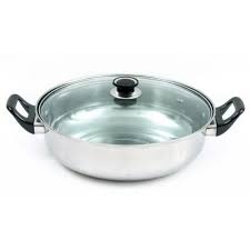 Nồi lẩu nắp kính 28cm chất liệu inox
