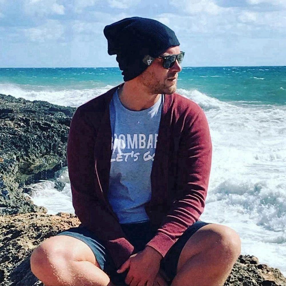 Mũ Beanie Dệt Kim Màu Trơn Dễ Thương Cho Nam / Nữ