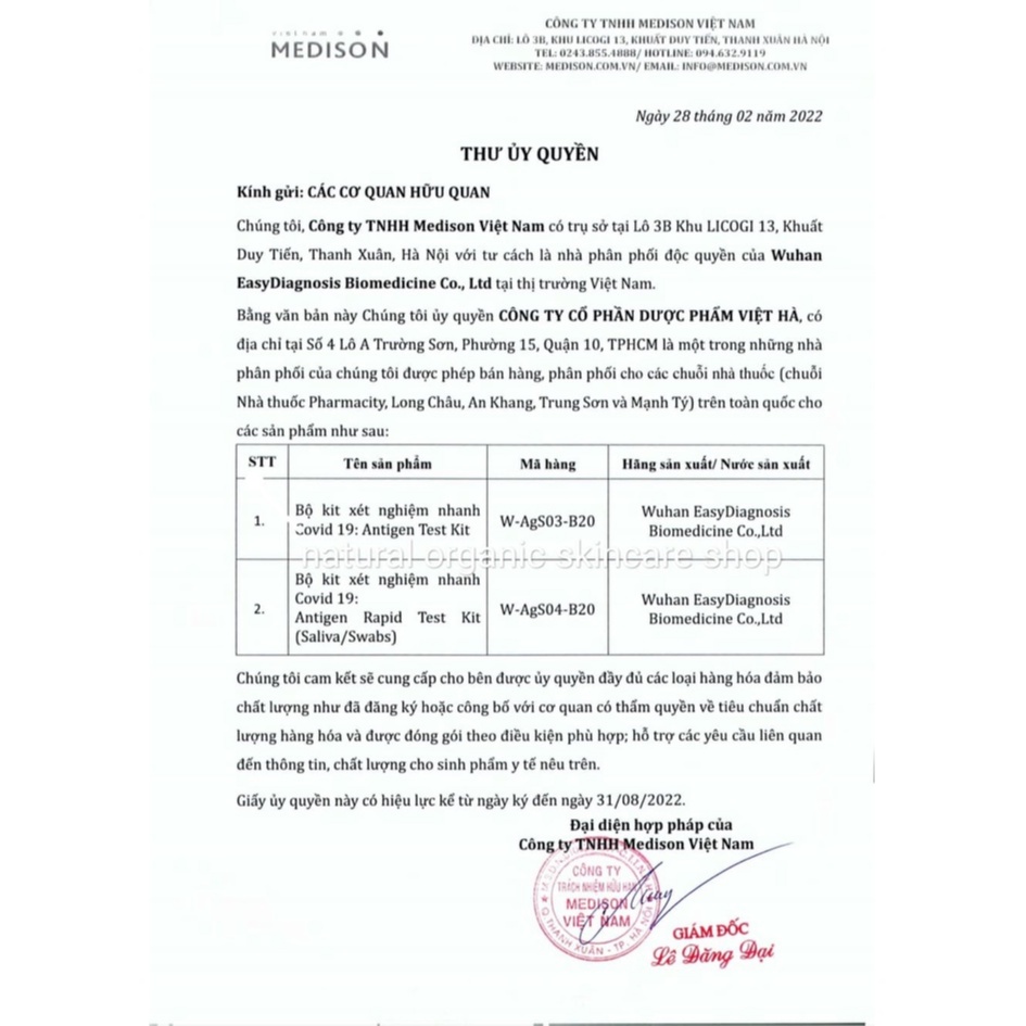 1 Bộ Test Nhanh bằng nước bọt -xét nghiệm nhanh nước bọt Covid-19 Antigen Rapid Test Kit  -Test Nước bọt