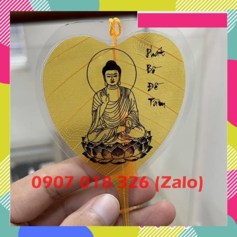 Lá Bồ Đề Tâm Phật, May mắn bình an, treo hoặc ốp điện thoại Hàng Thủ Công Chuẩn Đẹp
