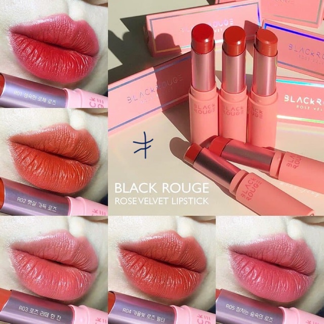 Son thỏi lì Rose Velvet Lípstick Hãng Black Rouge 2020
