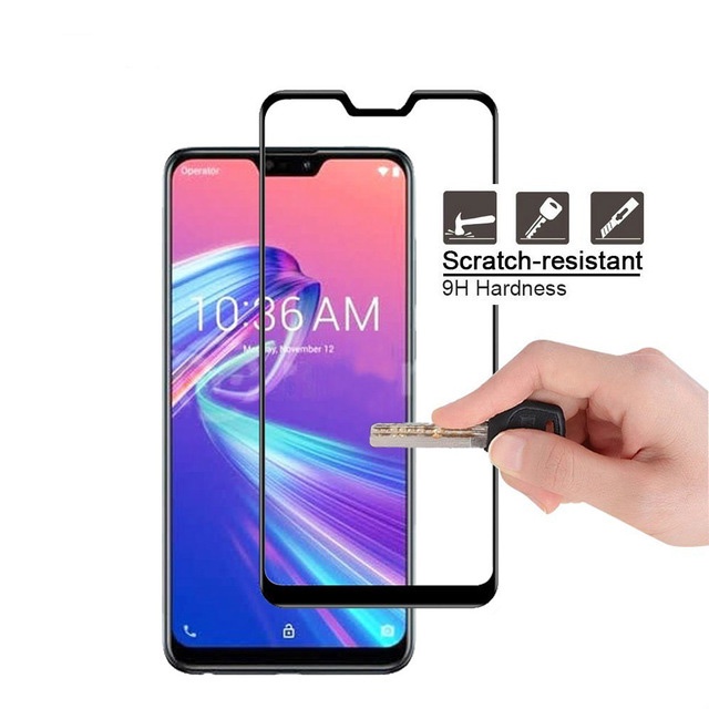 Asus Zenfone Max Pro (M1) ZB601KL/ZB602K/Max Pro (M2) ZB633KL/ZB631KL  Full Phone screen coverage Transparent Tempered Glass protection Film Dust-Proof