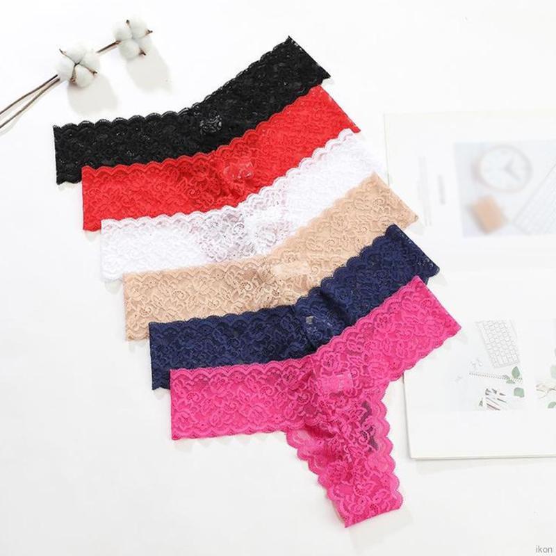 Quần lót cotton liền mạch phối ren lưng thấp thời trang dành cho nữ có cỡ lớn