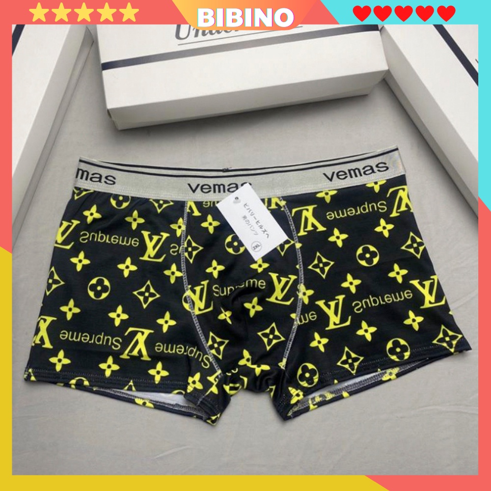 Quần sịp nam in hình boxer đùi vải thun lạnh mềm mịn co dãn bốn chiều cao cấp thoáng mát BIBINO Quần lót nam in hình