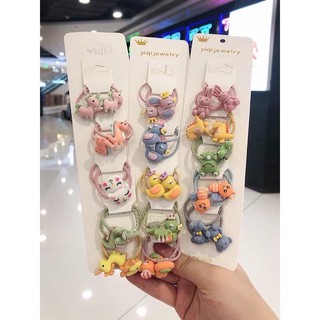 Set 5 dây buộc tóc bé gái dễ thương
