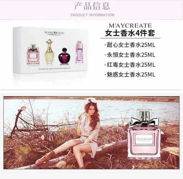 Bộ 4 chai nước hoa MAYCREATE | BigBuy360 - bigbuy360.vn
