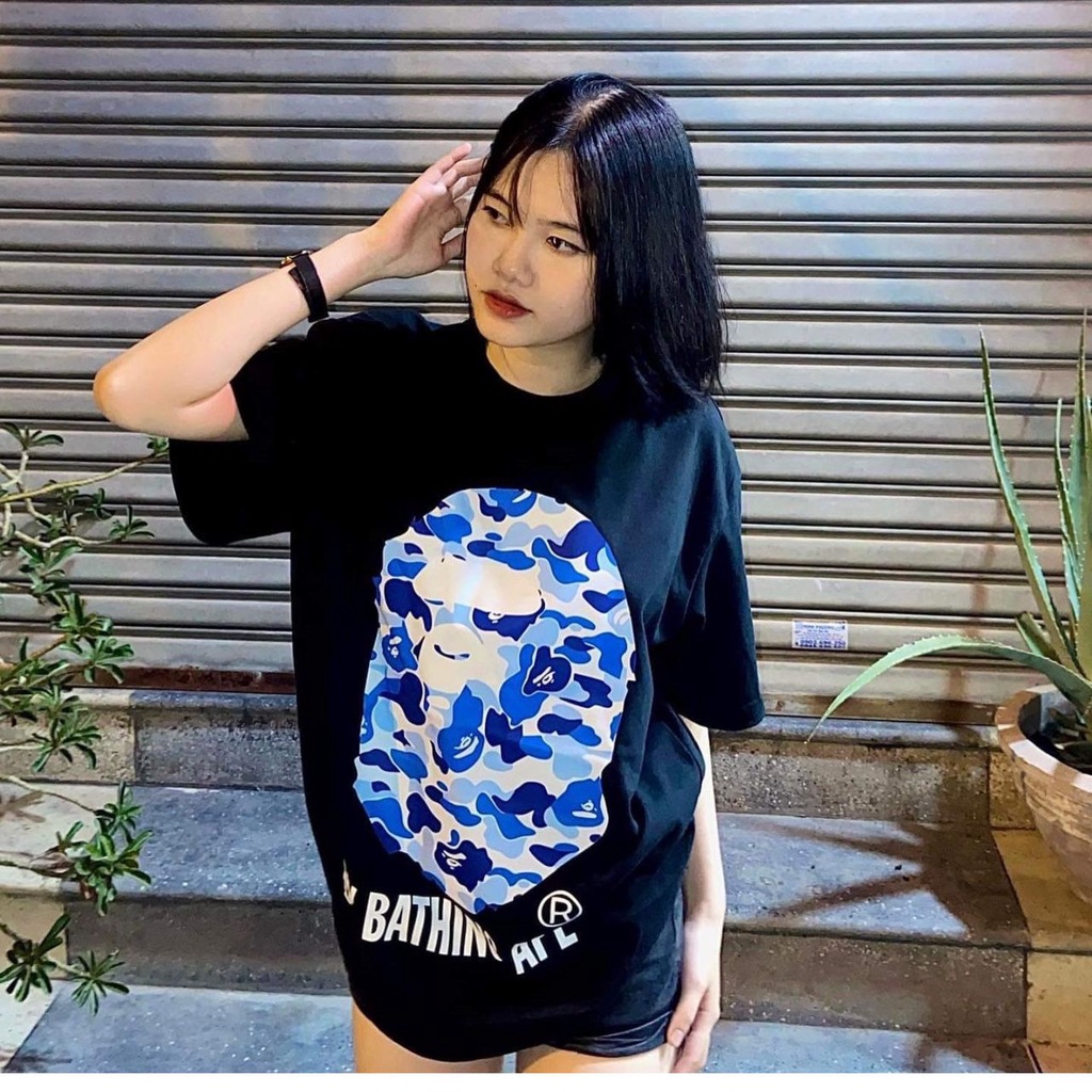[Best Quality]Áo Thun Bape, Áo Thun Cộc Tay In Hình Bape Nam Và Nữ Hàng Cao Cấp 100% Cotton Full Tag,Túi Bọc Bape