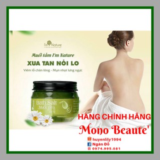 Muối Tắm Thảo Mộc I’m Nature điều trị bị viêm chân lông, mụn lưng, mụn ngực