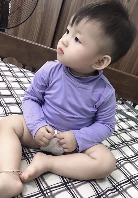 Áo thun lạnh cổ 3 phân giữ nhiệt cho bé trai, bé gái hàng loại 1