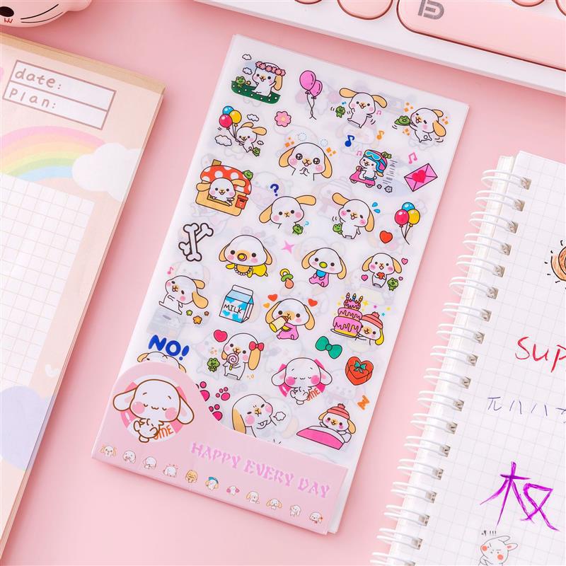 Sticker 6 Tấm Hàn Quốc Hơn 150 Hình Nhiều Mẫu Cực Dễ Thương và Tiện Dụng