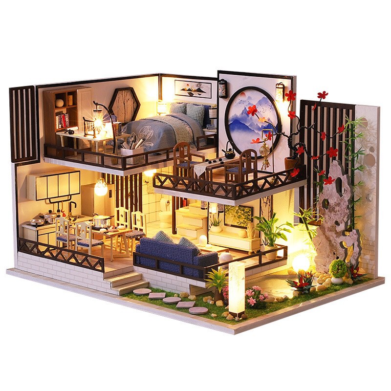 Mô Hình Lắp Ráp Bằng Gỗ Dollhouse - Ngôi Nhà Trung Hoa Cổ Điển M029