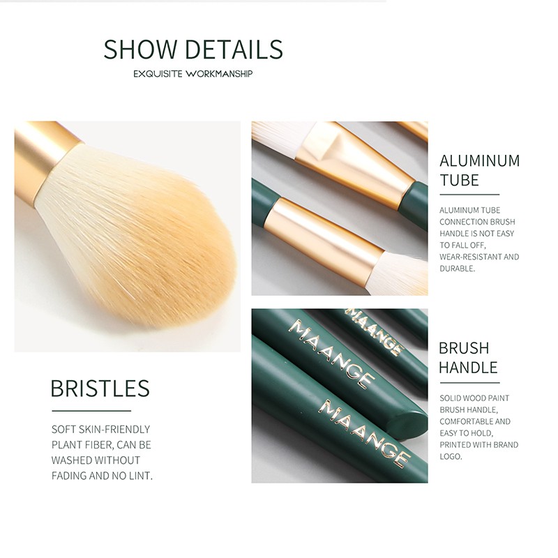 5 PCS/Set Makeup Brushes Set  Cọ trang điểm đánh phấn mắt chất lượng cao MAGEFY