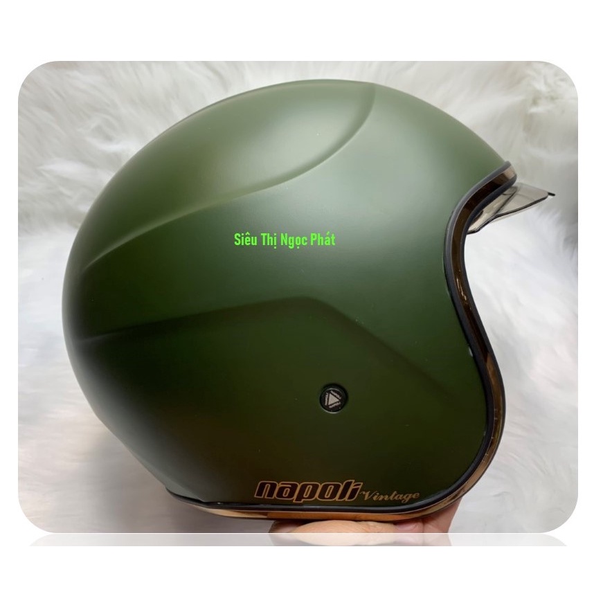 [PHƯỢT] Mũ bảo hiểm 3/4 NAPOLI có kèm kính che Full mặt_SIZE L 55-57cm_Màu XANH [HÀNG CHÍNH HÃNG]