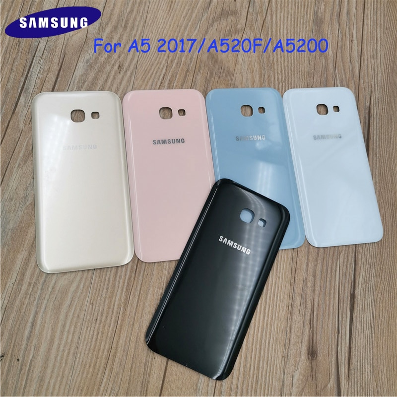 Nắp Lưng Điện Thoại Bằng Kính Thay Thế Chuyên Dụng Cho Samsung Galaxy A5 2017 A520f A5200