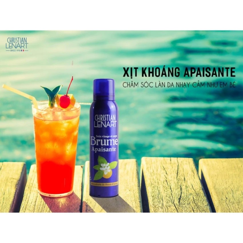 [30/04/2022] Xịt khoáng dưỡng ẩm cho da chiết xuất hoa cam đắng Christian Lenart Brume Apaisante 150ml | BigBuy360 - bigbuy360.vn