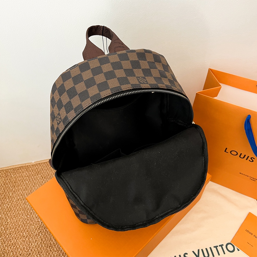 Balo da nam nữ thời trang Cặp đi học PUKA Balo LV da pu cao cấp chống nước phong cách unisex ulzzang