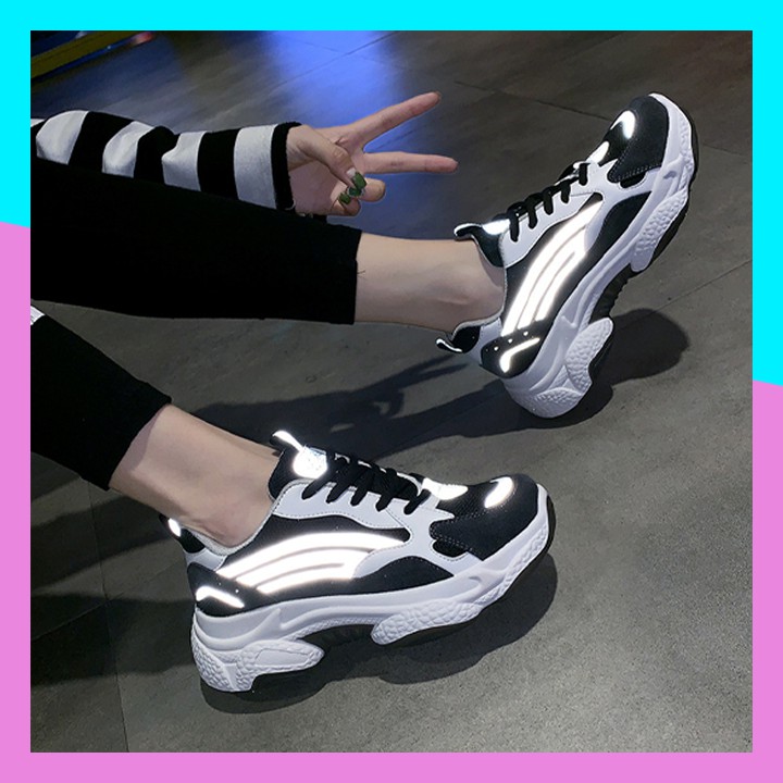 [XẢ KHO - FREESHIP] Giày thể thao nữ phản quang fullbox Giày Nữ Đẹp 💖FREESHIP💖 mẫu mới 2020 HT168