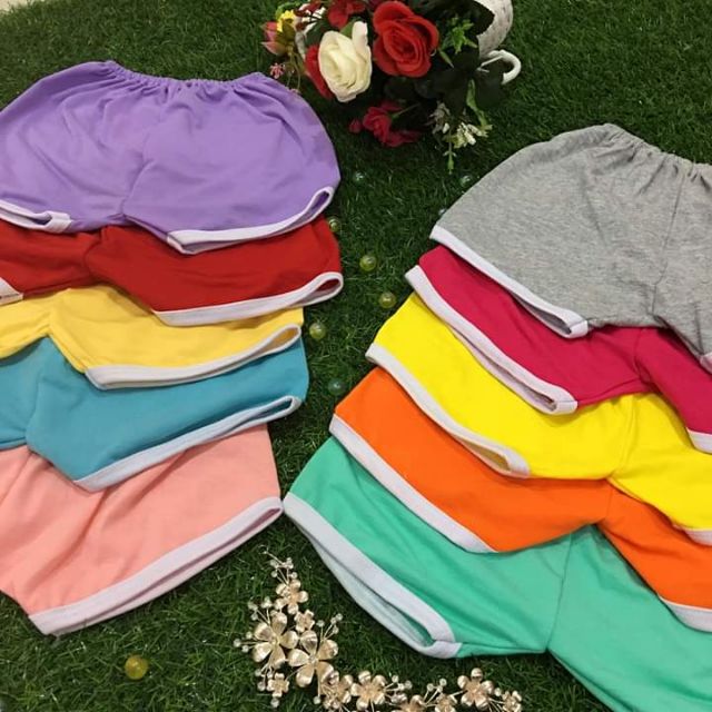 Set 10 quần đùi màu cho bé