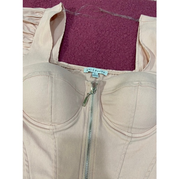 Đầm body khoá kéo xuất dư xịn