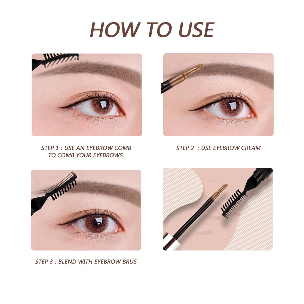 Gel Kẻ Mày SANIYE M320 8ml Trang Điểm Chuyên Nghiệp Kèm Lược Tiện Dụng | BigBuy360 - bigbuy360.vn