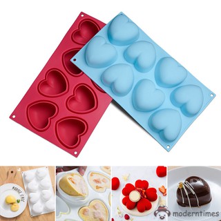 Khuôn Silicon Làm Bánh Hình Trái Tim 3d