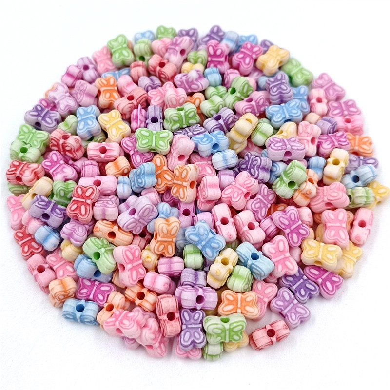 Set 20/40/80 Hạt Nhựa Acrylic Làm Trang Sức Thủ Công Đa Dụng