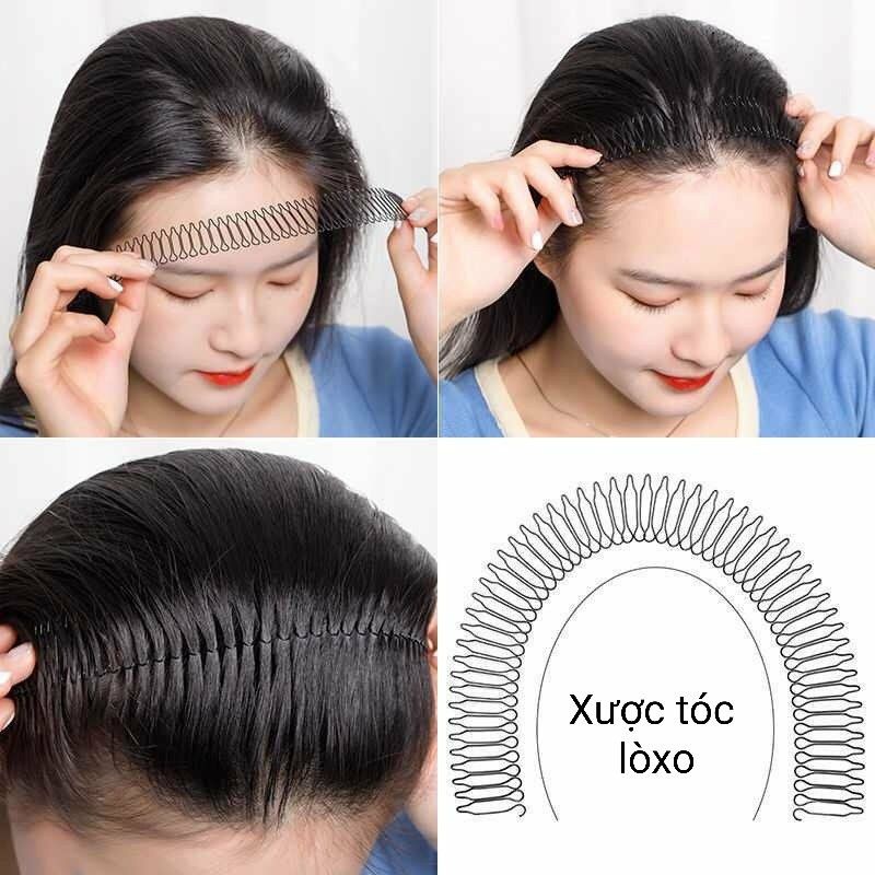 Xược tóc,cài tóc lò xo làm gọn gàng tóc (2 cái nhỏ/1 cái lớn/1 cái vừa)