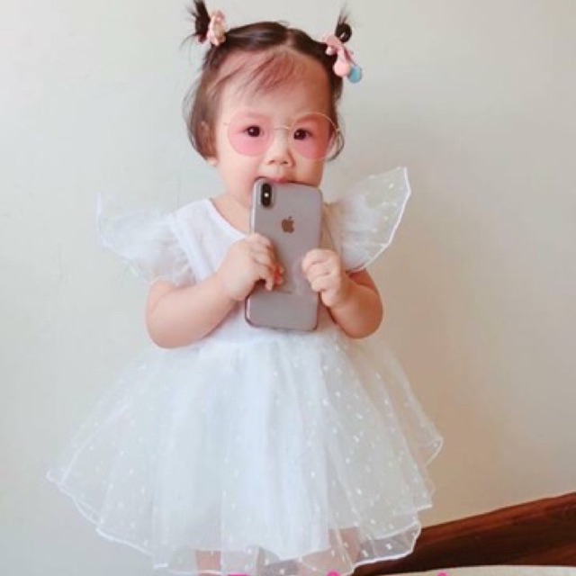 Váy trắng thiên thần cho né gái