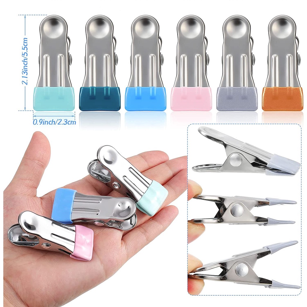 Kẹp Phơi Quần Áo Bằng Thép Không Gỉ Với Đầu Cao Su Không Để Lại Dấu Vết Chịu Được Sức Nặng