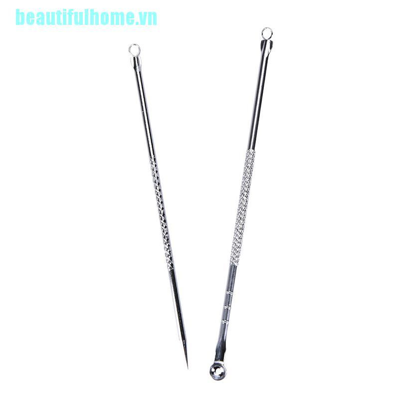 (Hàng Mới Về) Bộ 2 Dụng Cụ Nặn Mụn 2 Đầu Cầm Tay