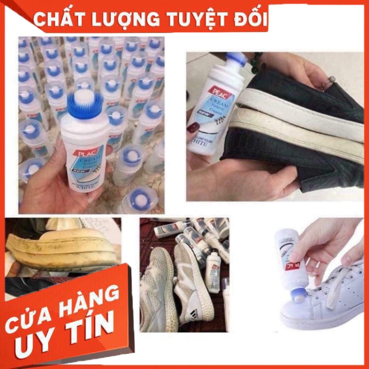 Chai tẩy trắng giày - lọ tẩy ố giày dép - nước tẩy trắng giày dép túi xách (PLAC01) Giá Siêu Tốt