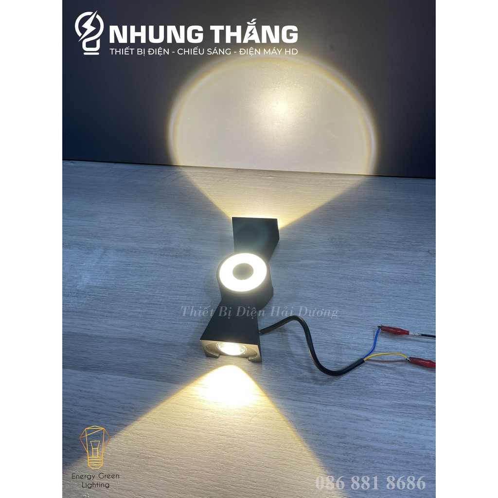 Đèn Hắt Tường Chống Nước 3 Đầu Chiếu Sáng JLC19 8W Ánh Sáng Vàng - Chip Led Siêu Sáng - Bảo Hành 1 Năm - Có Video