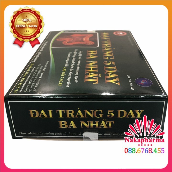 Đại Tràng 5 Day Ba Nhất – Giúp giảm viêm đại tràng cấp & mãn tính, ăn uống khó tiêu, đầy hơi chướng bụng, hay ợ chua