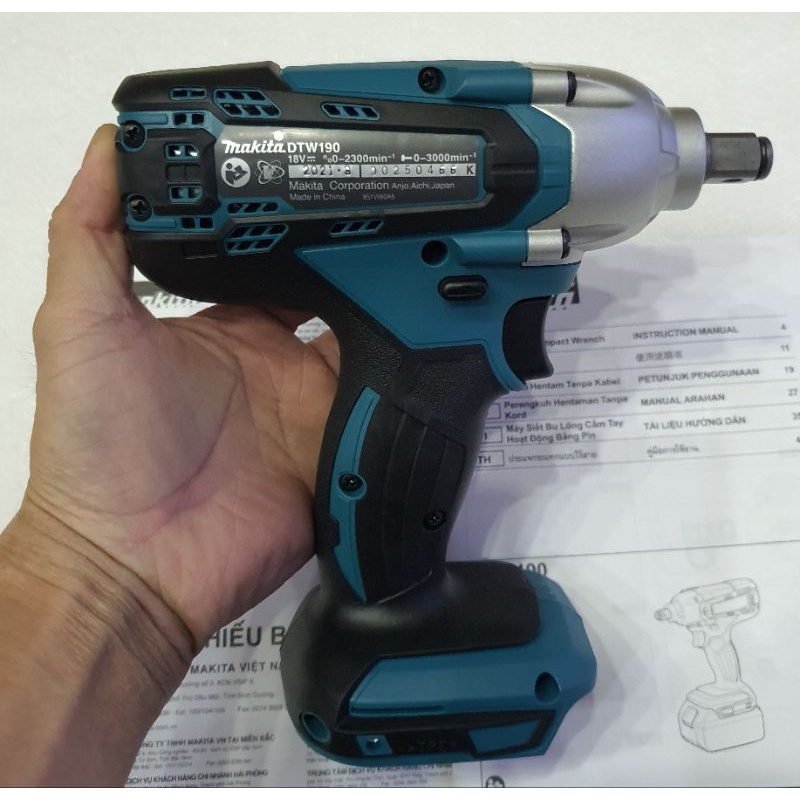 THÂN MÁY BULONG MAKITA DTW190Z - 18V . ĐỘNG CƠ CÓ THAN.