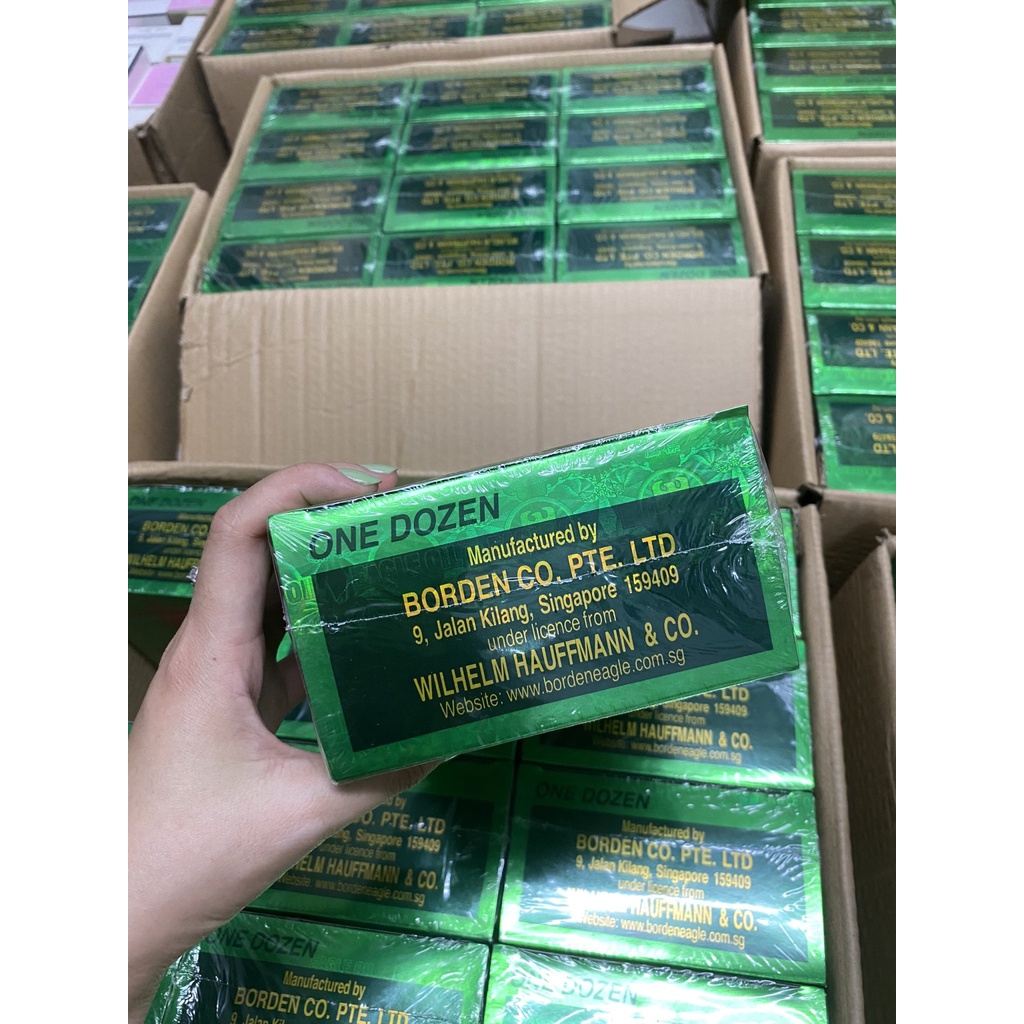 Dầu Gió Xanh 2 Nắp Mỹ Singapore Con Ó 24ml, Dầu Gió Xanh Mẫu Mới Chuẩn Xuất USA, Bao Thơm Bao Nóng Date Xa