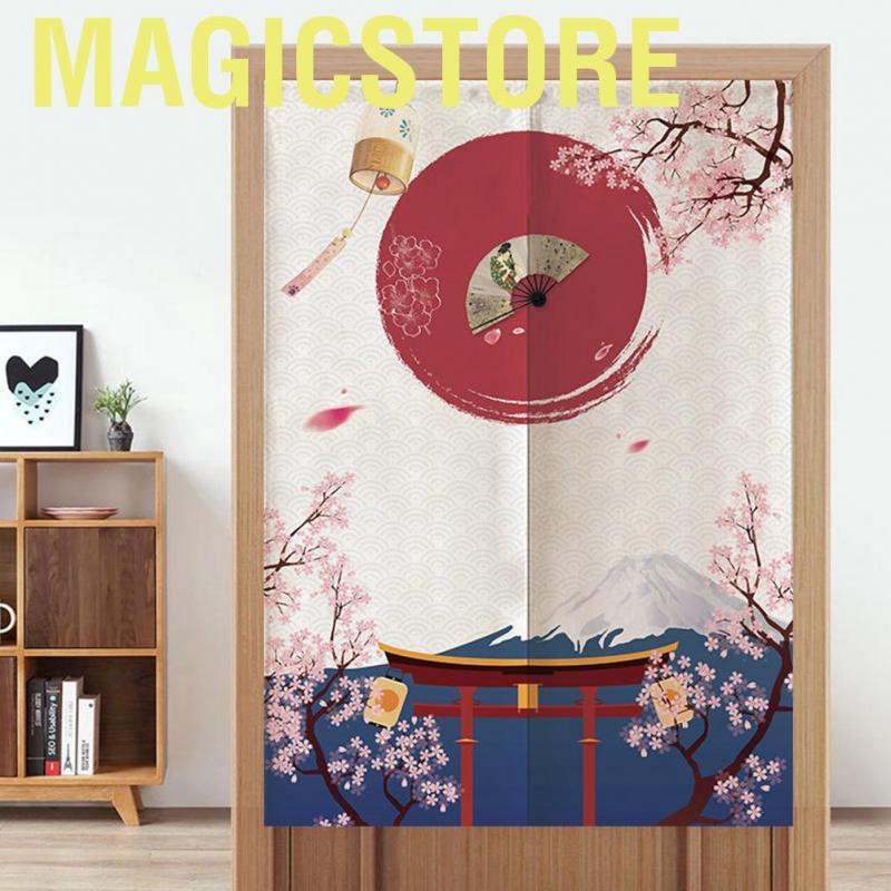 Magicstore Japanese Style Door Divider Half Shading Curtains for Kids Room Kitchen Restaurant 85 * 120cm