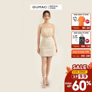  Áo 2 dây nữ cơ bản GUMAC đủ màu, đủ size thiết kế basic trẻ trung AA1181