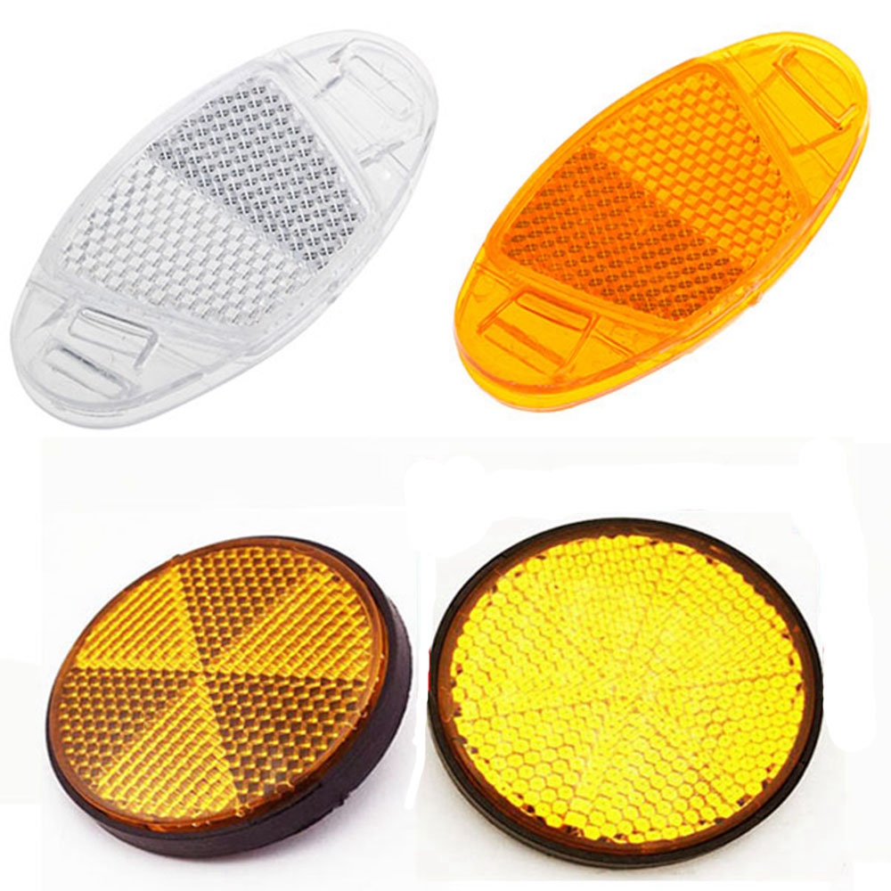 Set 2 Đèn Phản Quang Hình Oval Gắn Vành Bánh Xe Đạp