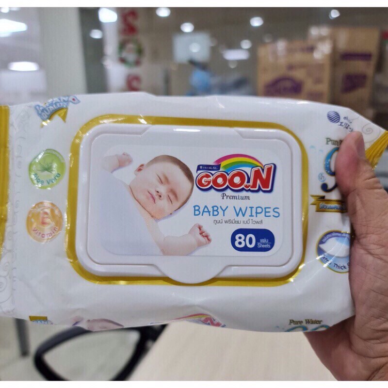 GIẤY ƯỚT/ KHĂN ƯỚT GOON PREMIUM 80 TỜ