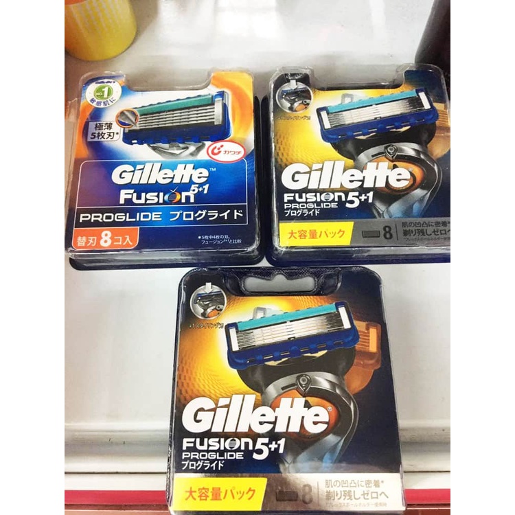 Lưỡi dao cạo râu Gillette Fusion 5+1 Proglide 8 cái