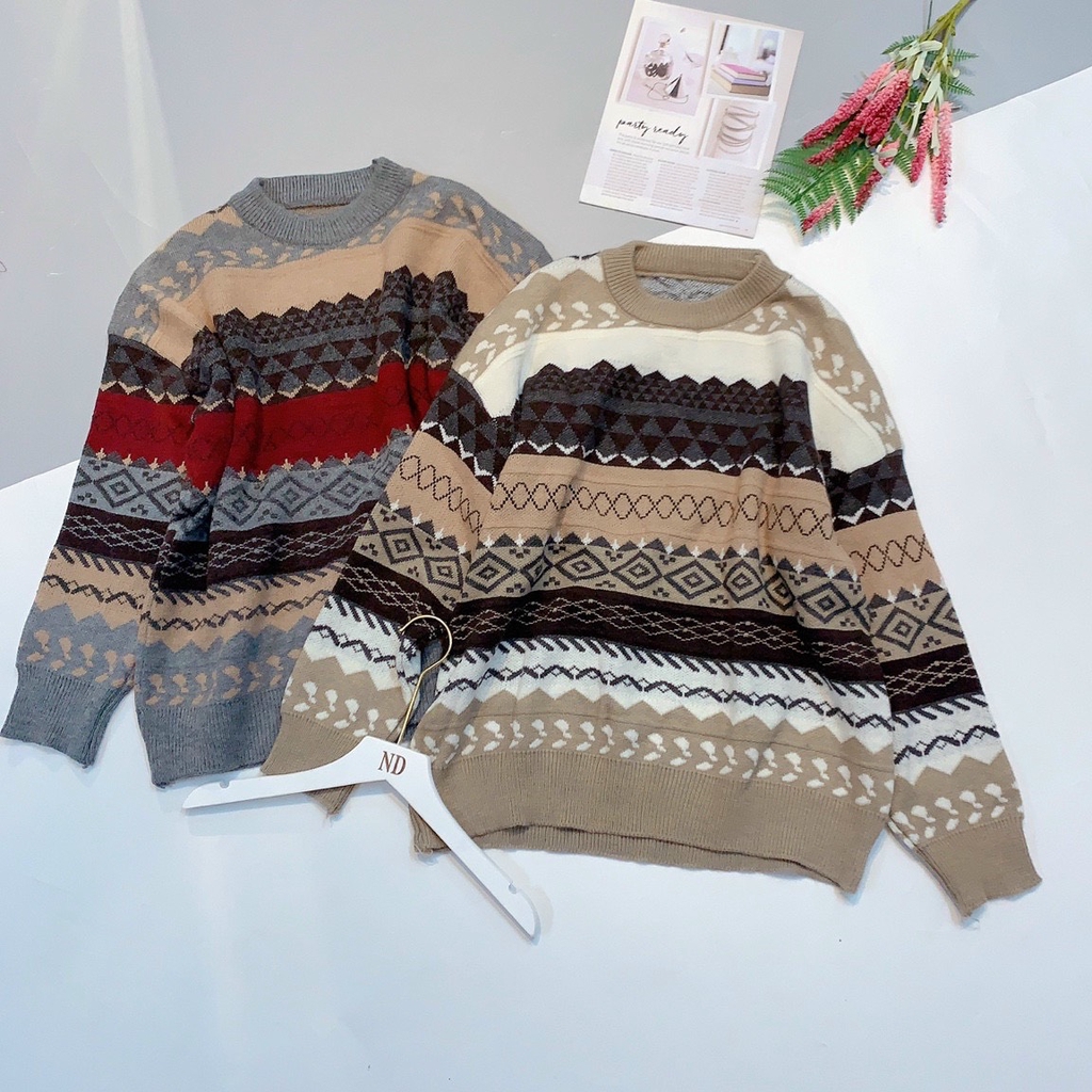 ÁO LEN THỔ CẨM MẪU HOT CỰC XỊN ( ảnh thật+video)