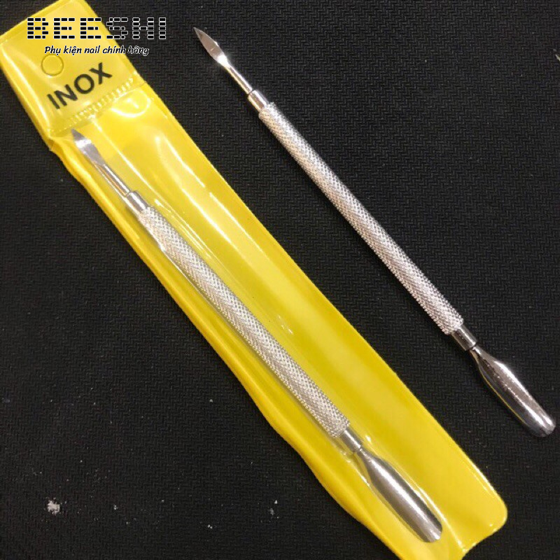 Sủi da inox Cây đẩy da cây lấy khóe 2 đầu Beeshi shop nail